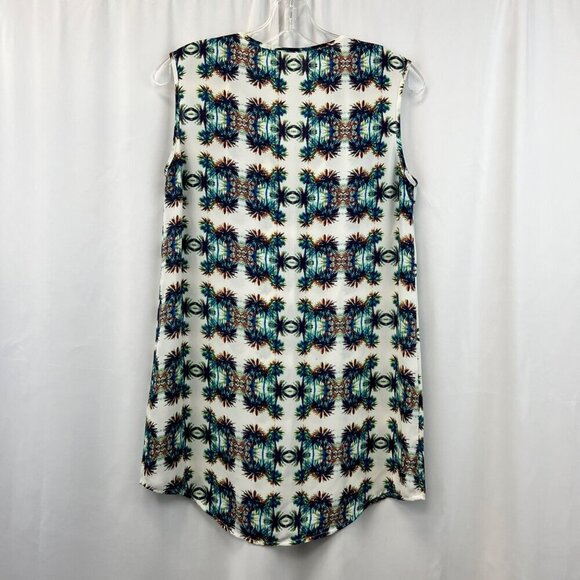 Collective Concepts Women’s Sleeveless Sheer Tunic Top V-Neck Size Small - Picture 6 of 8